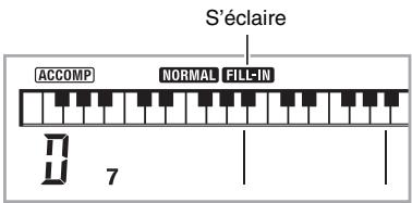 CASIO WK-210 - Pendant qu'un motif normal est joué, appuyez sur ⑨. - 1