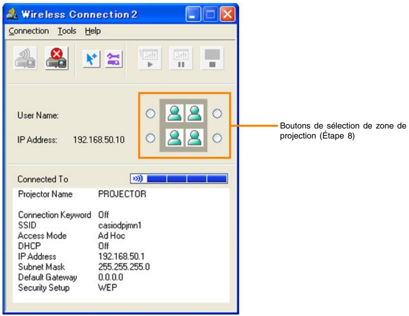 CASIO YW-2L - Amenez le surignement sur le projecteur de données auquel vous voulez vous connecter, puis-cliquez sur le bouton [OK]. - 1