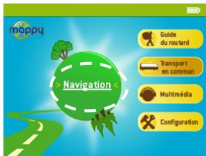 MAPPY MINI 300 - Écran du menu principal - 2