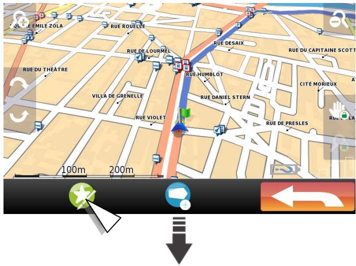 MAPPY ITI 406ND - Ajout d'un favori - 1