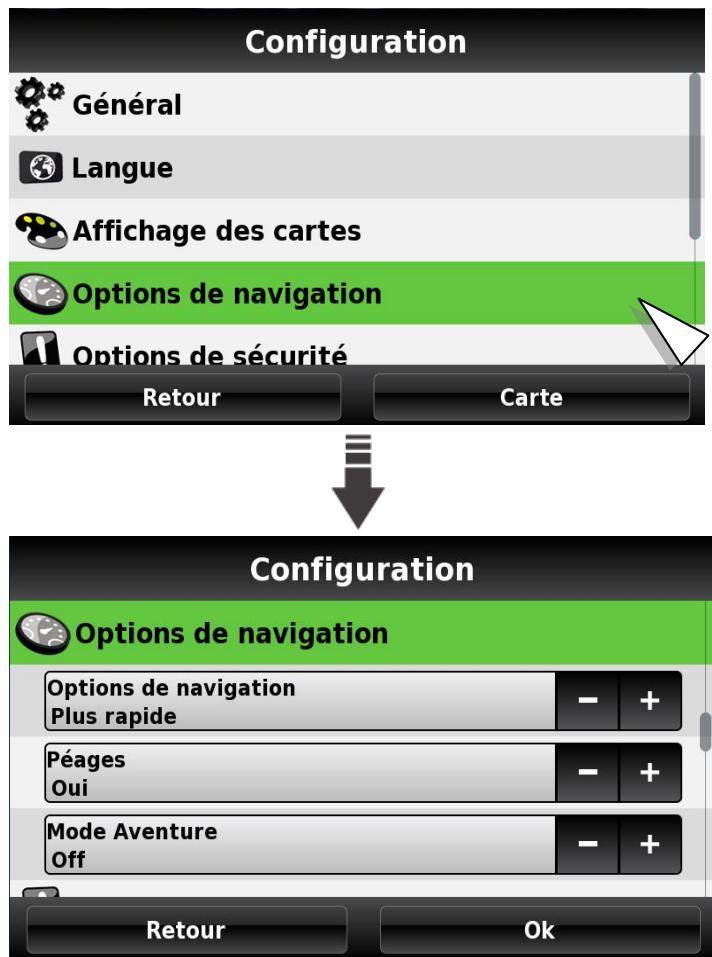MAPPY ITI 406ND - Routing Options (Options de guidage) - 1