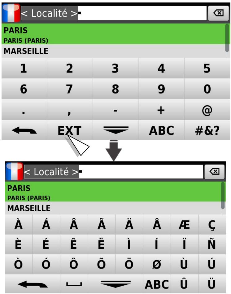 MAPPY ITI 406ND - Utilisation du clavier - 5