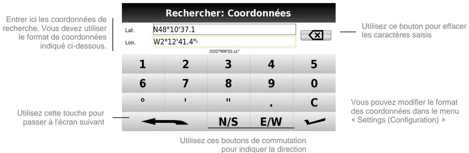 MAPPY ITI 406ND - Recherche par coordonnées - 2