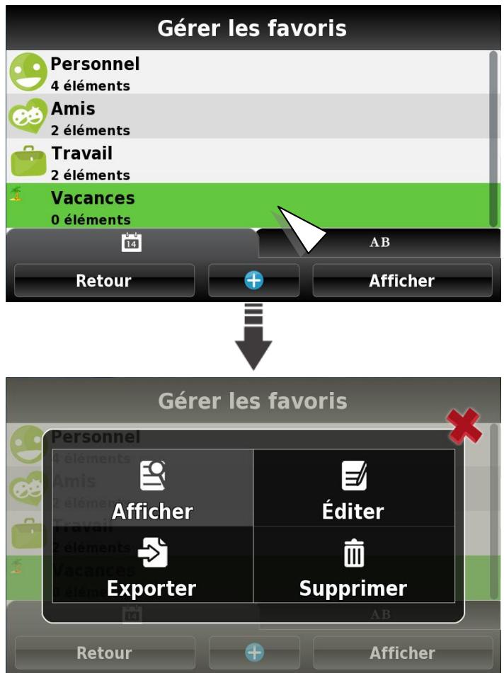 MAPPY ITI 406ND - Modification d'une catégorie de favorsis - 1