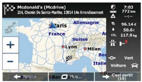 MAPPY ITI E411 - Vérification des autres itinéraires lors de la planification de l'itinéraire - 1