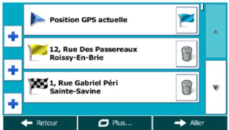 MAPPY ULTI E511 - Éditer la liste des destinations (modifier itinéraire) - 1