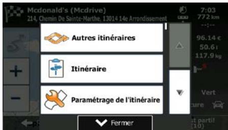 MAPPY ULTI S549 - Vérification des autres itinéraires lors de la planification de l'itinéraire - 3