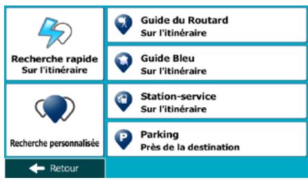 MAPPY ULTI S549 - Rechercher un lieu d'intérêt à l'aide de catégories prédéfinies - 1