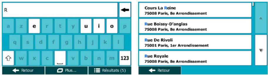 MAPPY ULTI S549 - Sélection d'une intersection comme destination - 2