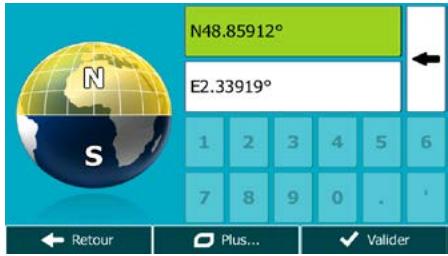 MAPPY ULTI S549 - Saisir les coordonnées de la destination - 1