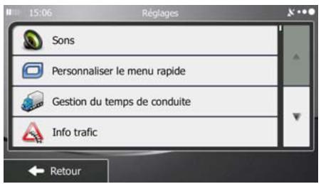 MAPPY ULTI X550 TRUCK - Menu réglages - 2