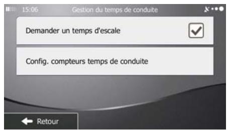 MAPPY ULTI X550 TRUCK - Définition du temps d'attente aux étapes - 1