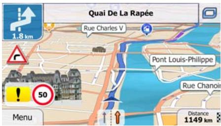 MAPPY ULTI X550 TRUCK - Présentation du virage et prochaine rue - 1