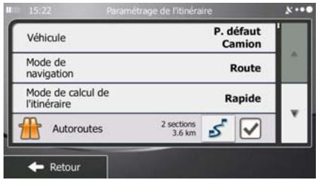 MAPPY ULTI X550 TRUCK - Définition des paramètres du véhicule - 2