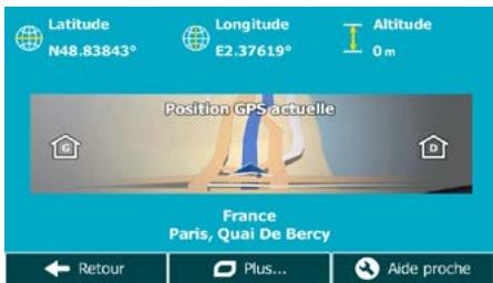 MAPPY MAXIS719 - Vérifier les détails de votre position actuelle (Afficher ma position) - 1