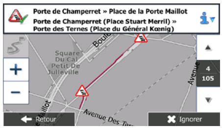 MAPPY MAXIS719 - Touchez pour afficher l'écran Résumé du traffic : - 5