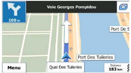 MAPPY MAXIS719 - Présentation du virage et Prochaine rue - 1