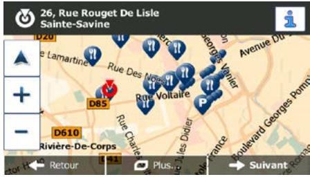 MAPPY MAXIS719 - Sélection d'un emplacement sur la carte comme destination - 1