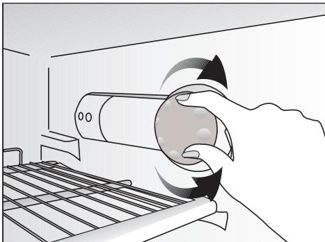 BEKO DSE 33000 - Knop omthermostat in te stellen - 1