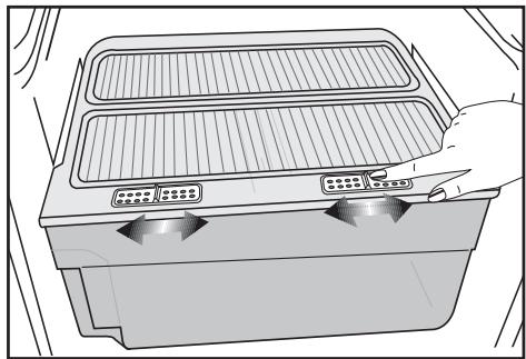BEKO DSE 33006 - Bac à légumes: utilisation des curseurs de réglage de l'humidité (dans certains modèles) - 1