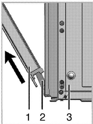 BEKO OIC 21001 - Retirer la porte du four. - 3