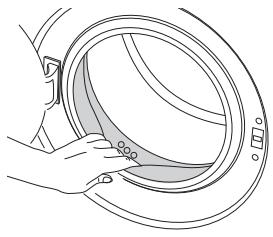 BEKO WDMY94AQUA - Nettoyage du hublot et du tambour - 2
