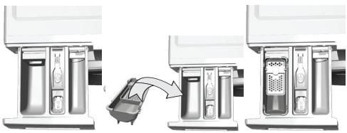 BEKO WDMY94AQUA - Si le produit contient un réservoir pour lessive liquide: - 1