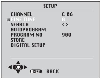 BEKO ACTIVE PRO 32-012B - Fine tuning analogue television stations - 1