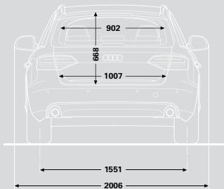AUDI A4 AVANT - Dimensions en millimètre. - 2