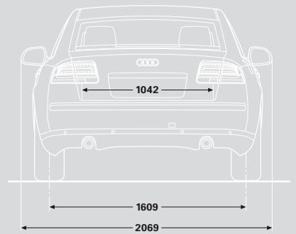 AUDI A8 - Dimensions en millimètres. - 2