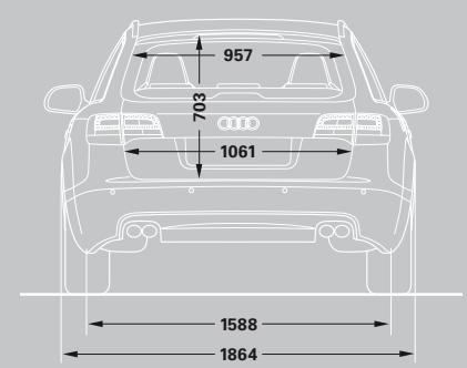 AUDI S6 AVANT - Dimensions en millimètres. - 2