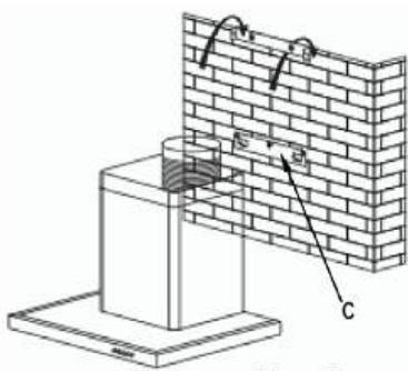 FAGOR 9CFB61 - Fixation au mur : - 2