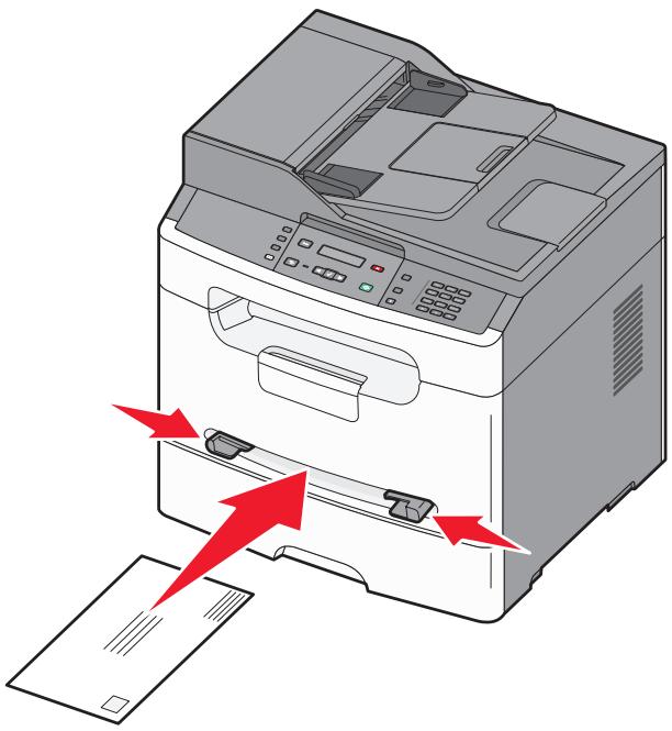 LEXMARK X203N - Utilisation du chargeur manuel - 2