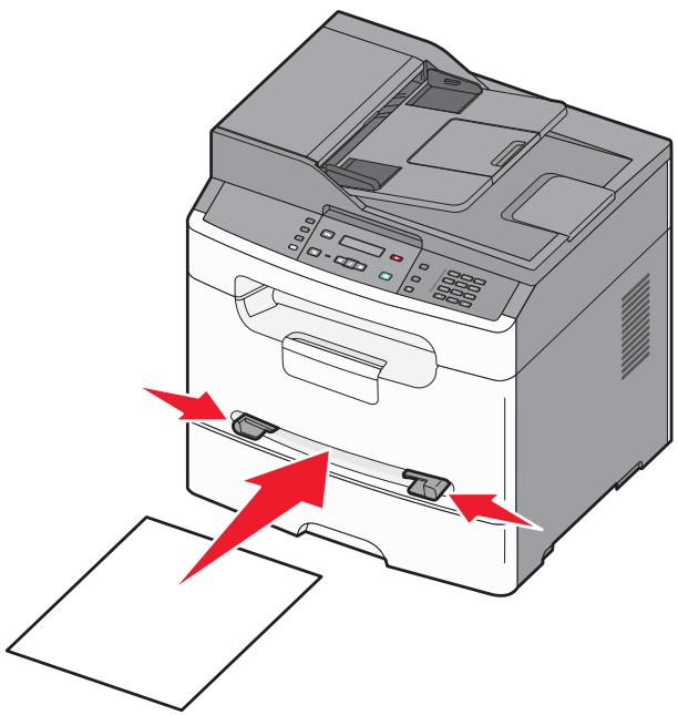LEXMARK X203N - Utilisation du chargeur manuel - 1