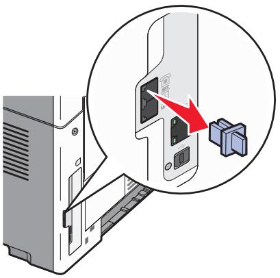 LEXMARK X203N - Connexion d'une imprimante et d'un téléphone ou d'un répondeur à la même ligne téléphonique - 2