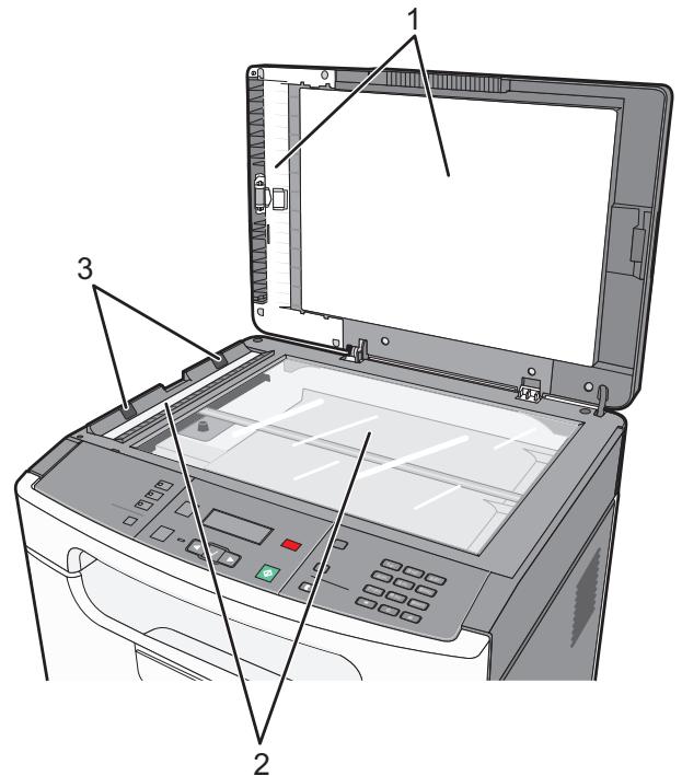 LEXMARK X203N - Nettoyage de la vitre du scanner - 1