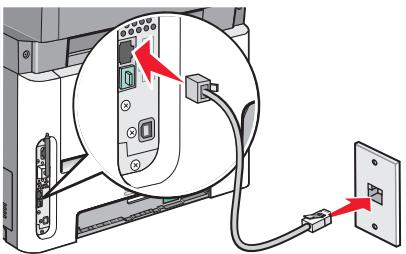 LEXMARK X364DN - Connexion à une ligne téléphonique analogue - 1
