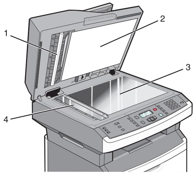 LEXMARK X364DN - Nettoyage de la vitre du scanner - 1