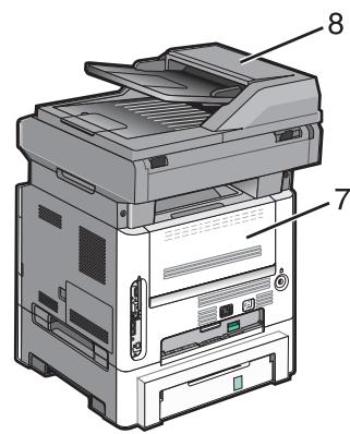 LEXMARK X364DN - Explication des messages de bourrage papier et identification des zones de bourrage - 2