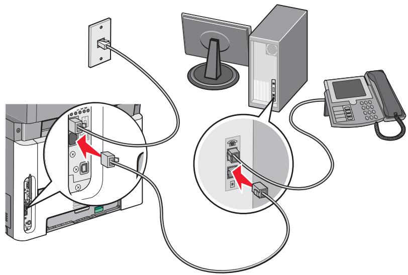 LEXMARK X364DN - Connexion à un ordinateur avec modem - 4
