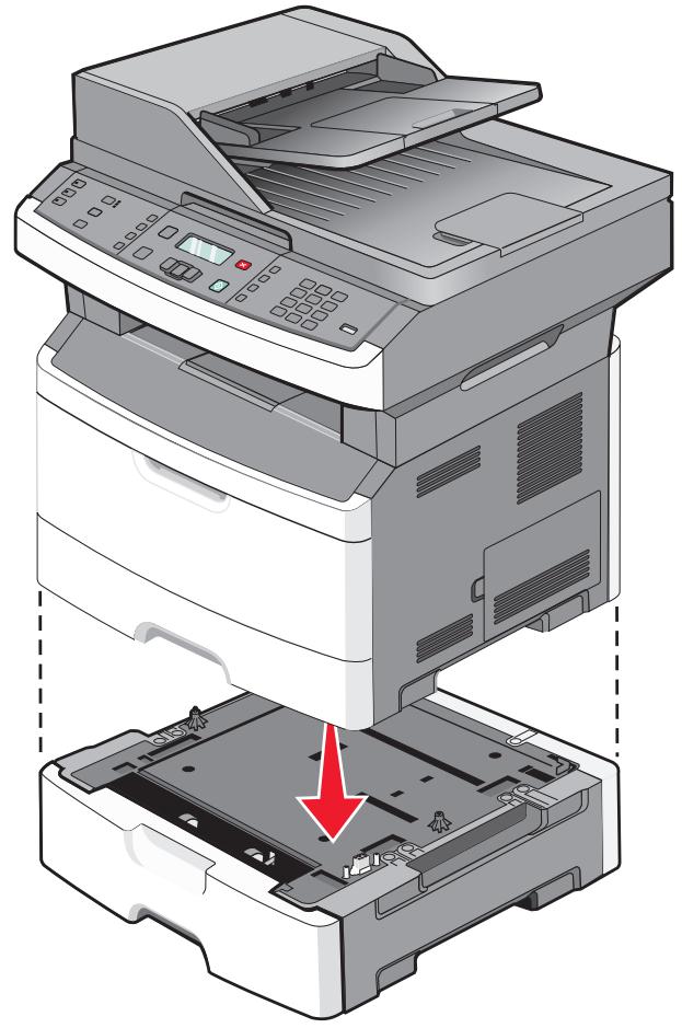 LEXMARK X364DW - Installation d'un bac 250 ou 550 feuilles - 3