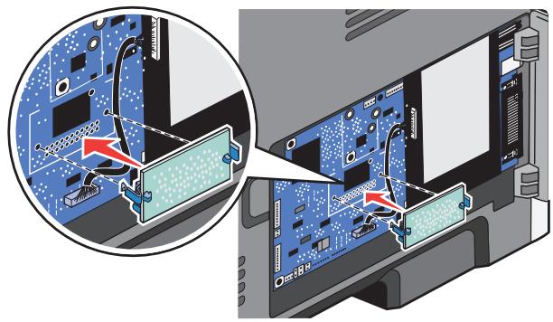 LEXMARK X364DW - Installation d'une carte mémoire flash - 3