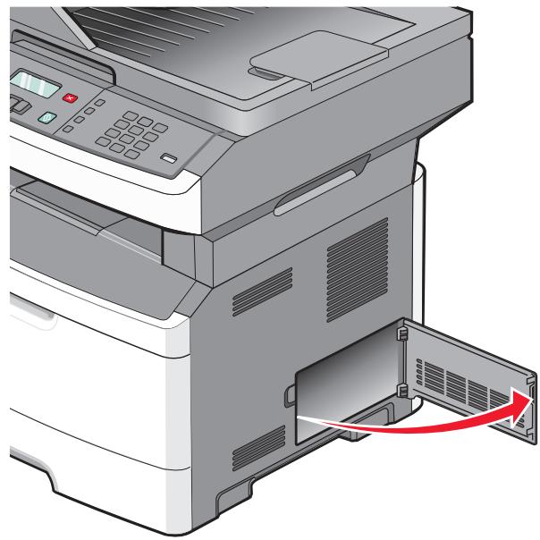 LEXMARK X364DW - Installation d'une carte mémoire flash - 2
