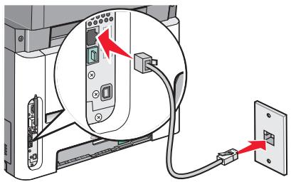 LEXMARK X364DW - Connexion à un ordinateur avec modem - 1