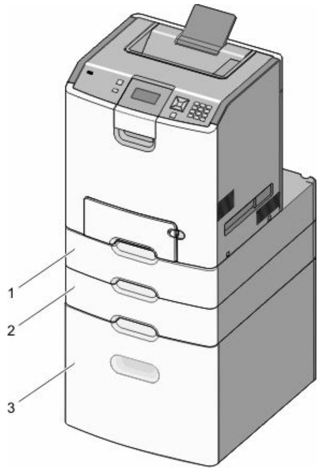 LEXMARK C734DN - Installation des tiroirs optionnels - 4