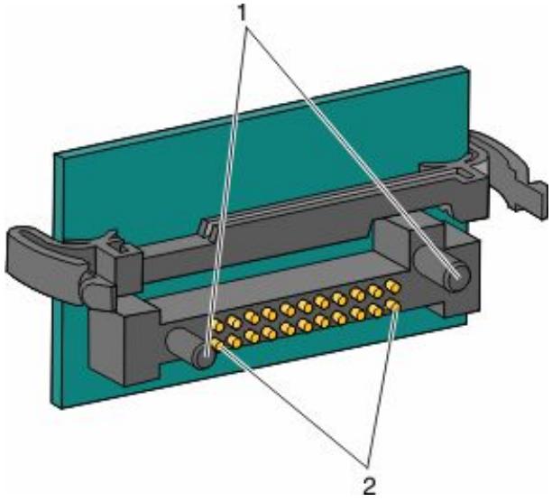 LEXMARK C734DN - Installation d'une carte mémoire flash ou d'une barrette microcode - 2