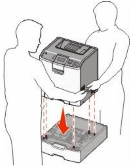 LEXMARK C734DN - Installation des tiroirs optionnels - 5