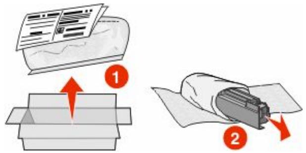 LEXMARK C734DN - Remplacement de la bouteille de récapuration de toner. - 1