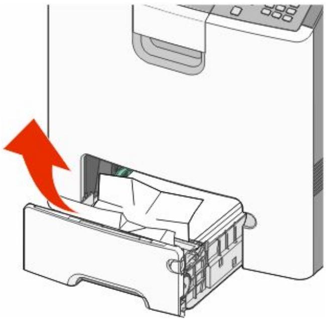 LEXMARK C734DTN - Bourrage papier à l'avant du tiroir 1 - 1