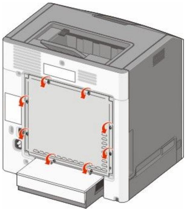 LEXMARK C734DW - Accès à la carte logique pour l'installation des options internes - 2